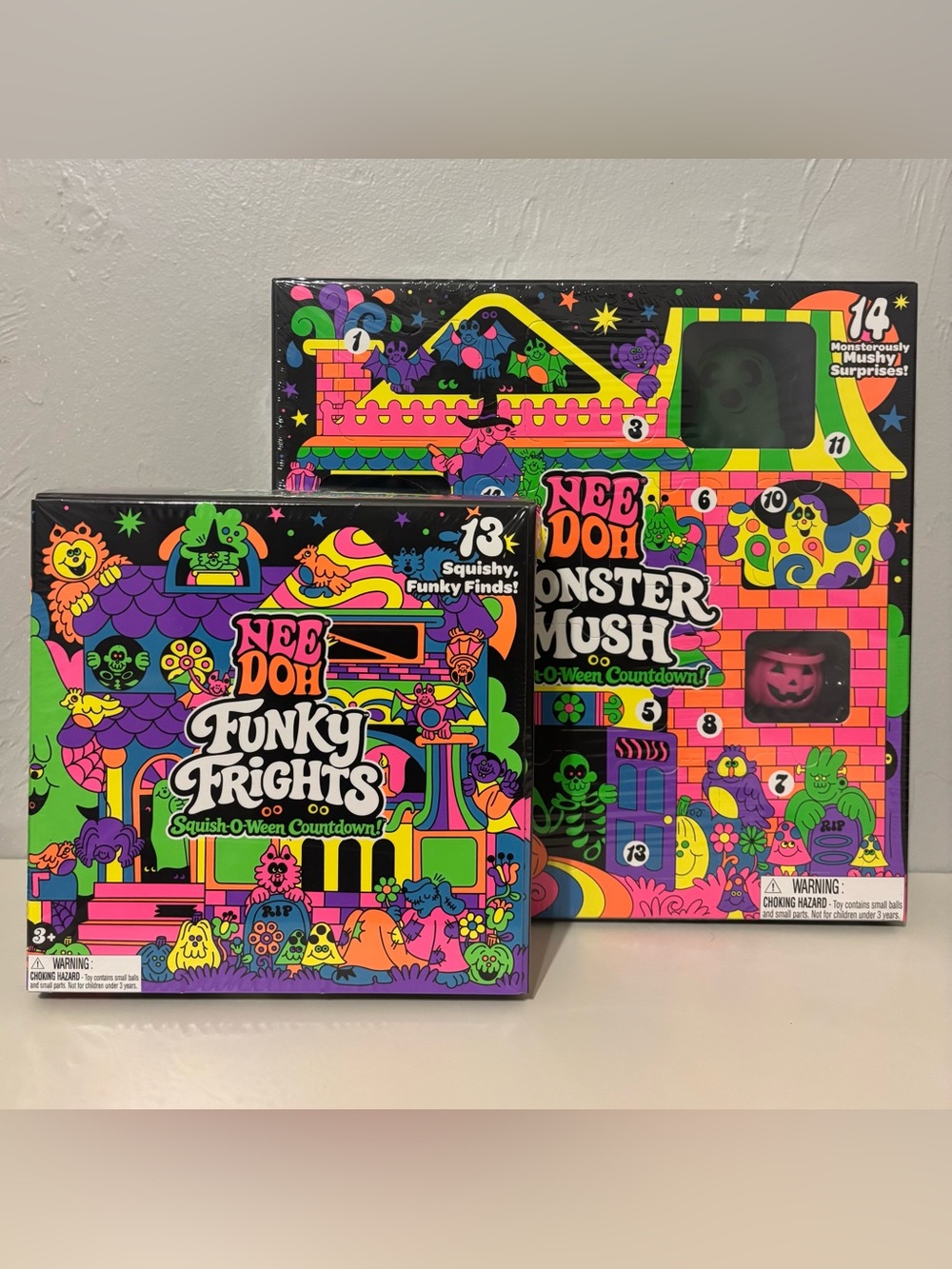 NeeDoh Funky Frights & Monster Mush Halloween Advent Countdown Toys
